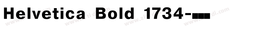 Helvetica Bold 1734字体转换